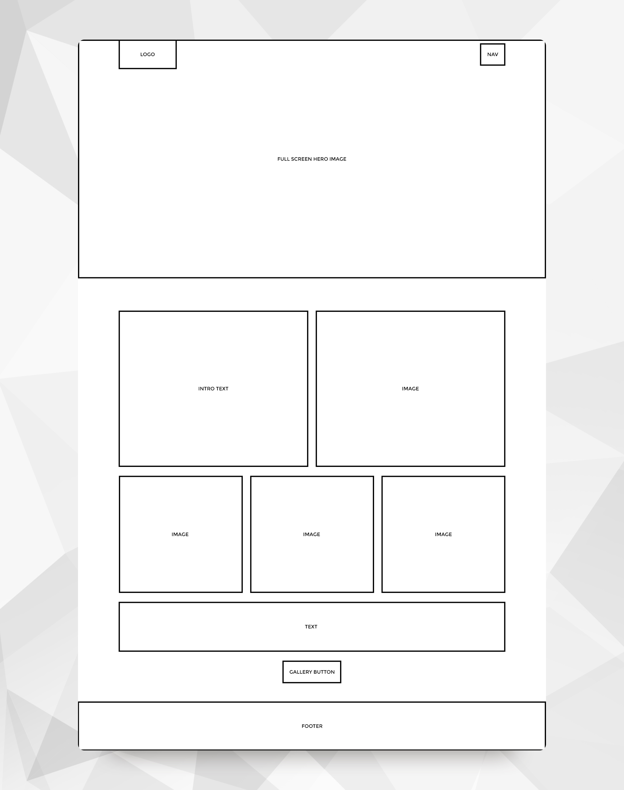 Web Design Wireframe Template