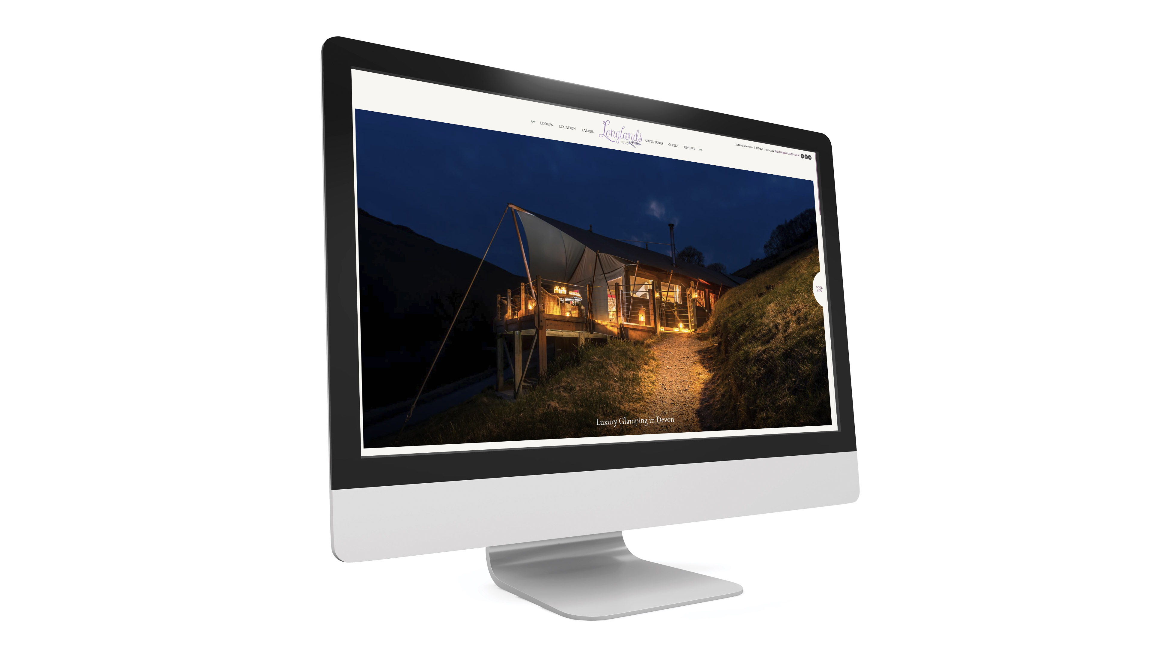 Longlands Luxury Glamping Wordpress Website