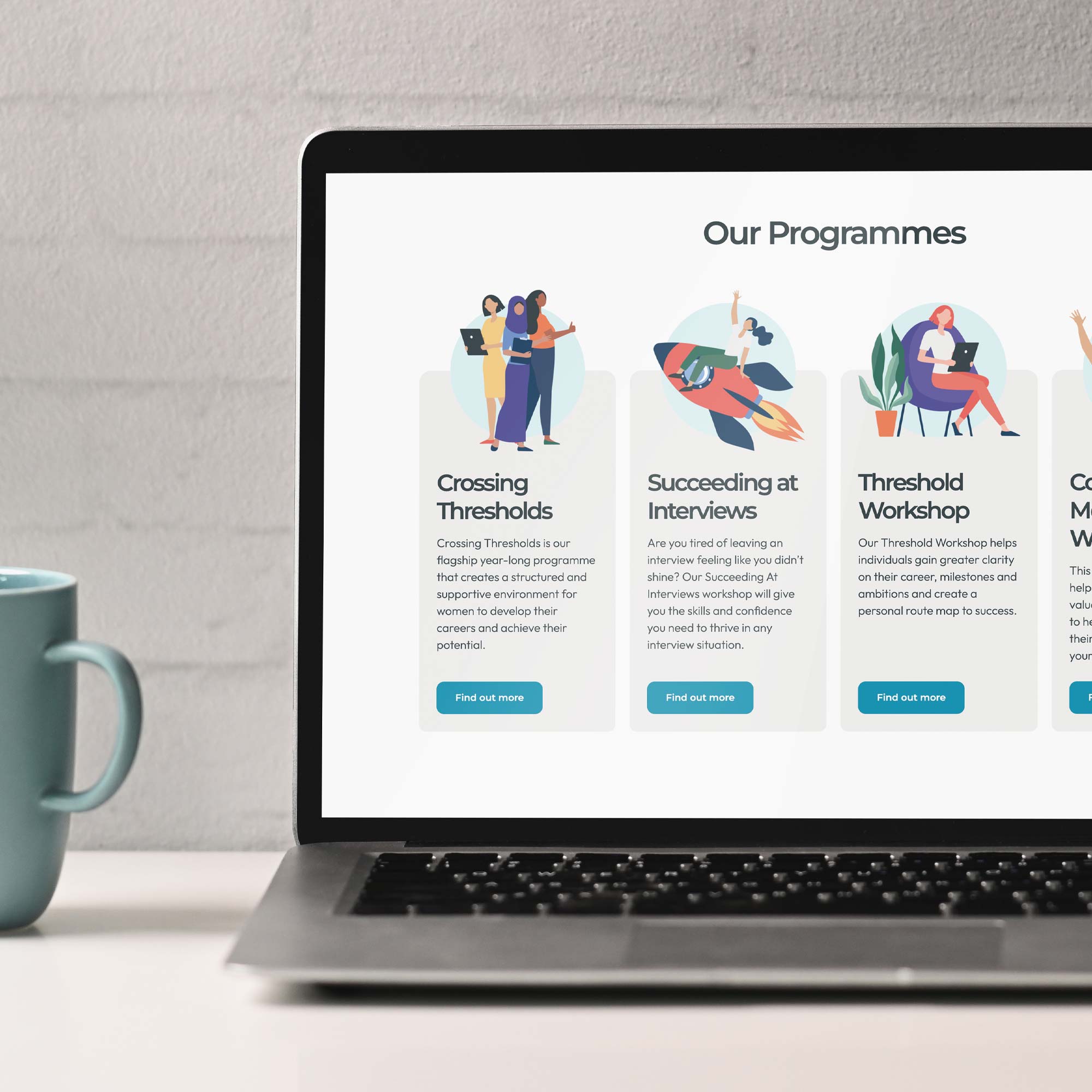 Thresholds Website Design and Development by Inventive