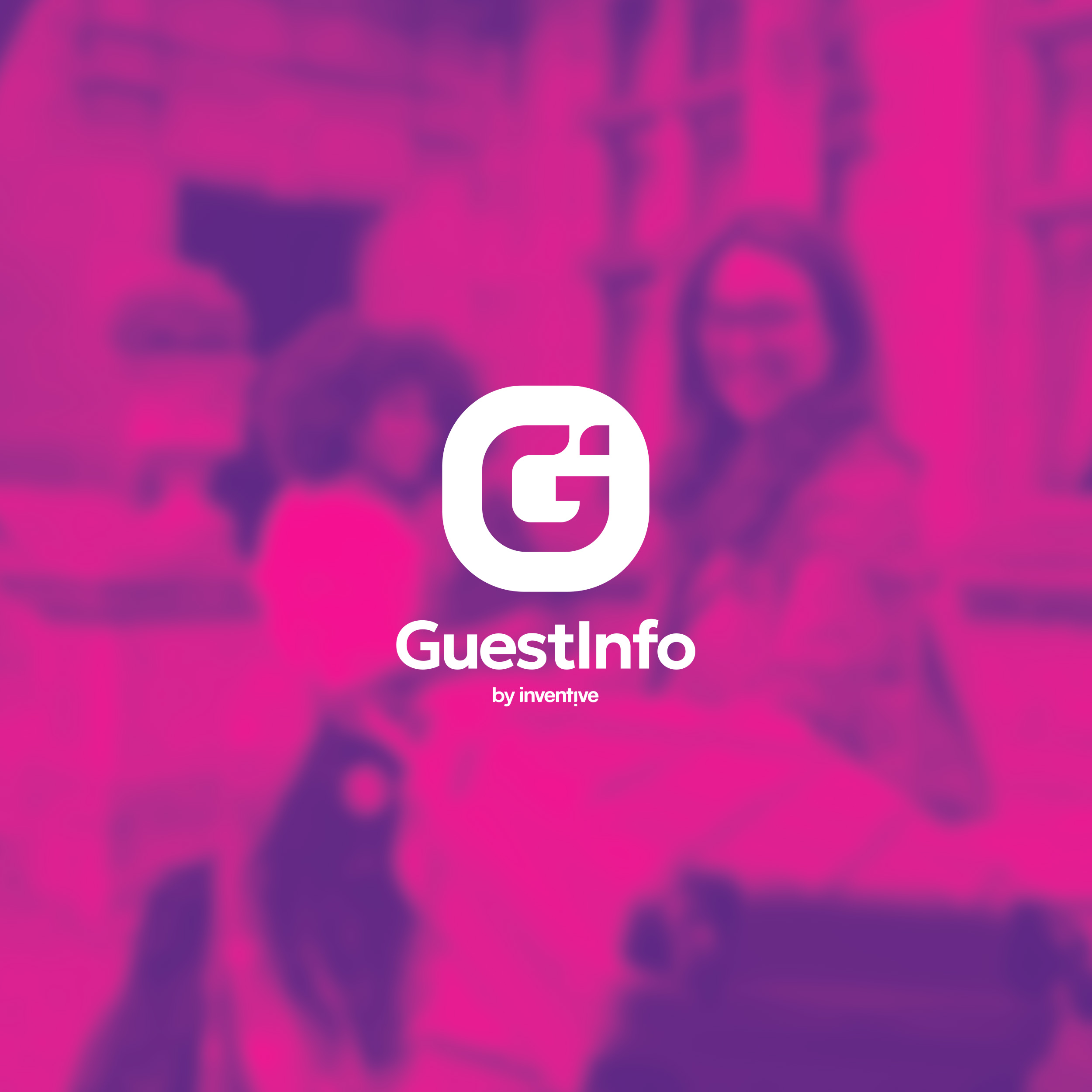 GuestInfo by Inventive logo with hotel guests in background