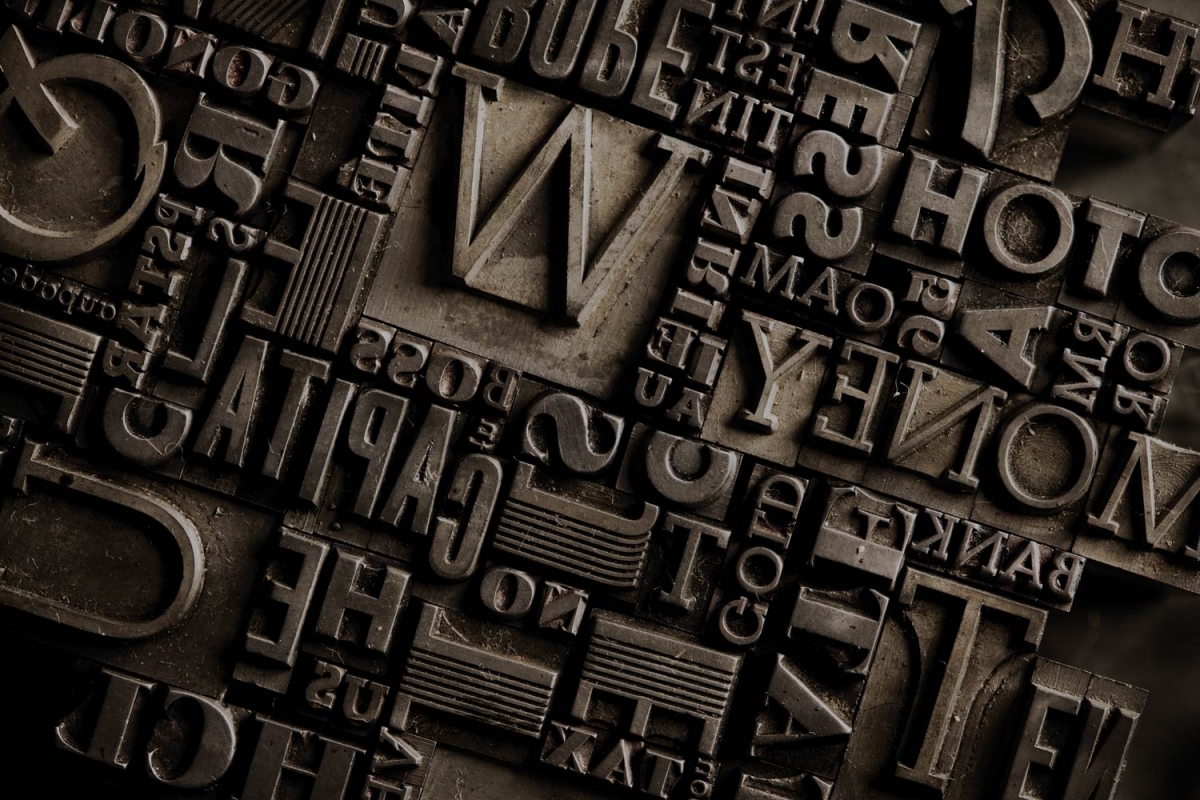 Typography Letterpress Blocks
